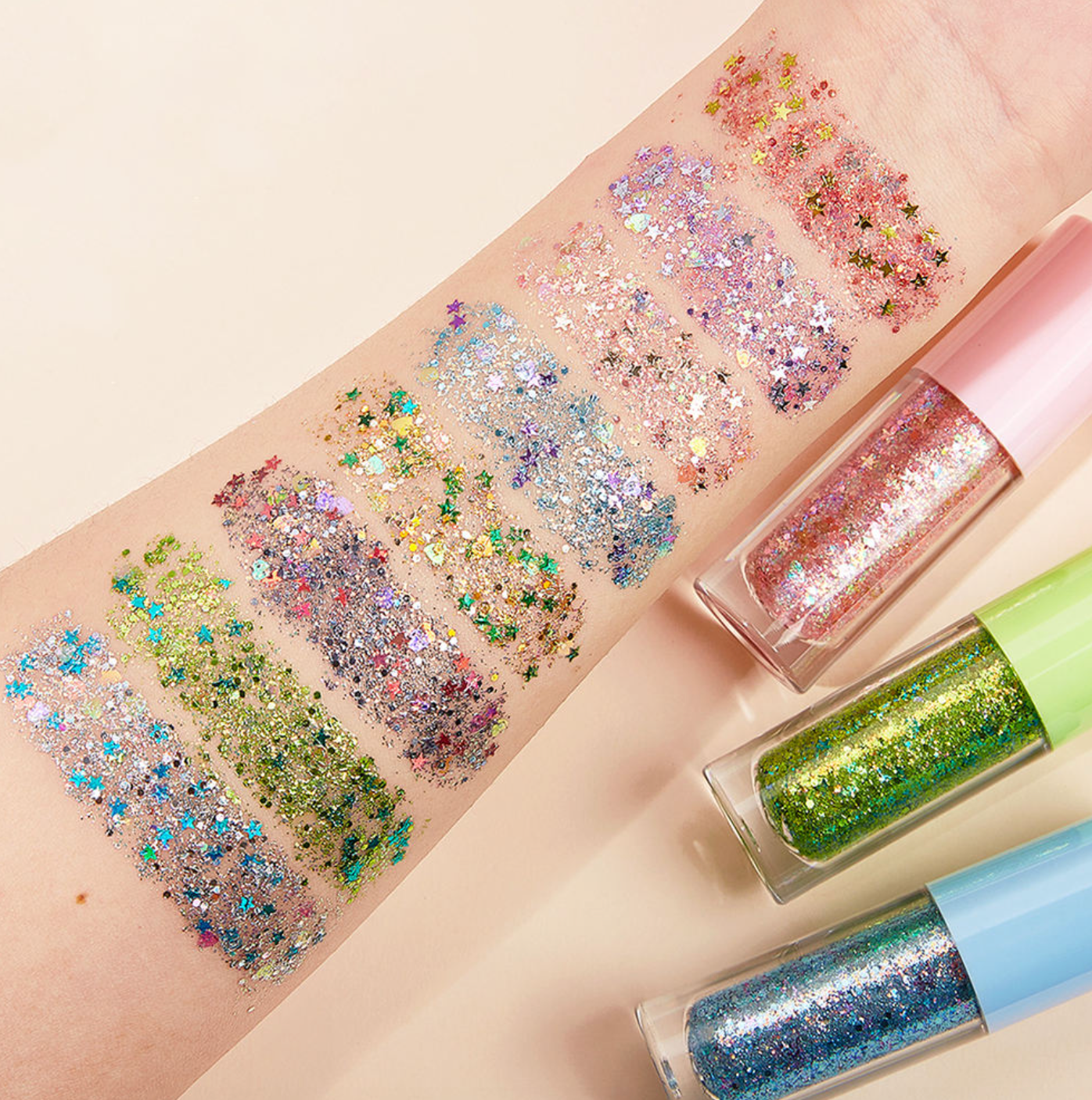 ShimmerGlow Metallic Gel Eyeshadow